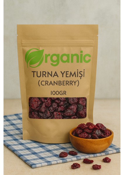 Doğal Katkısız Turna Yemişi ( Cranberry ) 100gr | Antioksidan Zengin Kurutulmuş Meyve