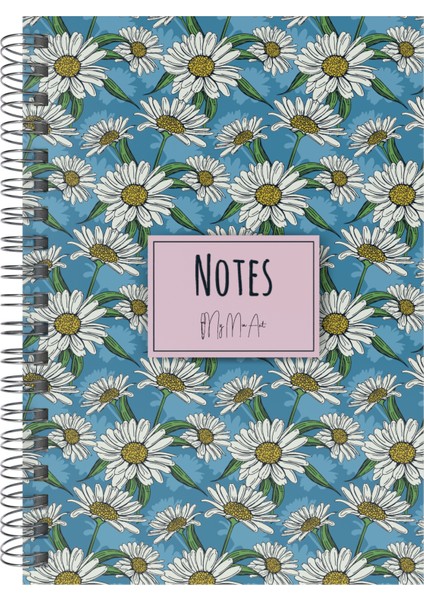 Daisy-Mini Sert Kapak Spiralli Defter, 12X17 cm