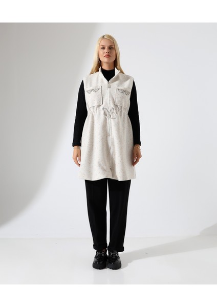 Kadın Fermuar Kapama Mütevazı Büyük Beden Yelek fiyatları