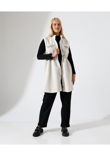 Kadın Fermuar Kapama Mütevazı Büyük Beden Yelek modelleri