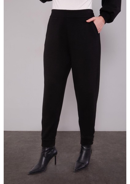 Siyah Peluş Şapkalı Ikili Takım indirimleri