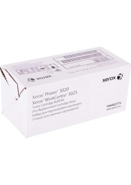 Xerox 106R02774 Phaser 3020-3025 Tnr Refill Kit 1500SYF Toner Tozuxerox Phaser