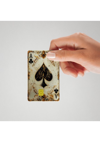 Dekoratif Iskambil Kağıdı Sinek Temalı Kredi Kartı Kaplama & Sticker