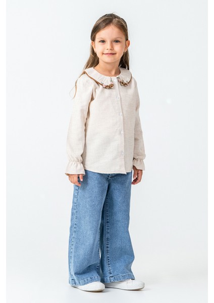 Yakası Tavşan Nakışlı Kız Çocuk 3\'lü Takım - 26K 4473 indirimleri