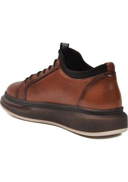 Taba Hakiki Deri Lastik Bağcıklı Erkek Günlük Ayakkabı 6410 M fırsatları