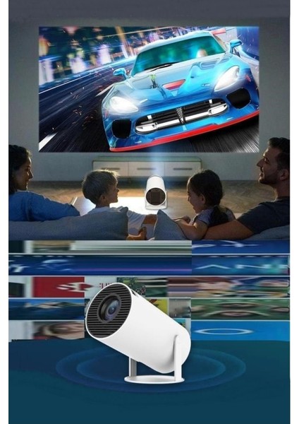 Taşınılabilir Projeksiyon Projektör Cihazı Mini Projektör LED Projektör Projeksiyon Cihazı Mini Projeksiyon