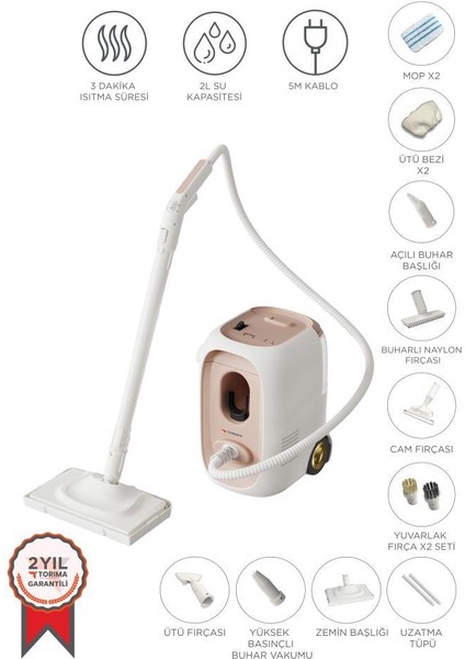 Tsc-02 Çok Fonksiyonlu 2000W Buharlı Temizleyici - Buharlı Temizlik Makinesi