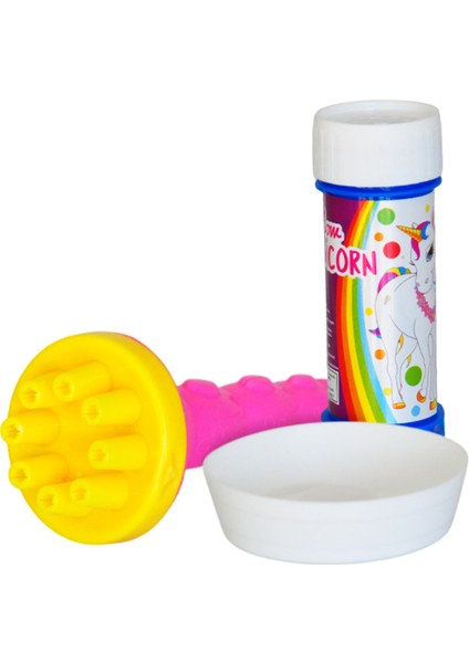 1 Adet Double Bubble Borazanlı Köpük -Rainbow Unicorn-
