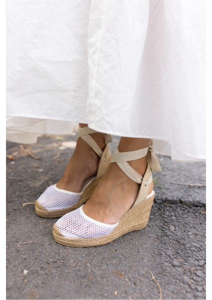 Tomi Kadın Altin File Detayli Espadril Sandalet