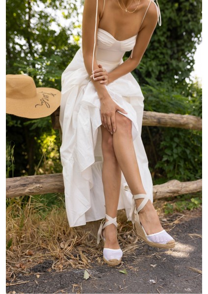 Tomi Kadın Altin File Detayli Espadril Sandalet