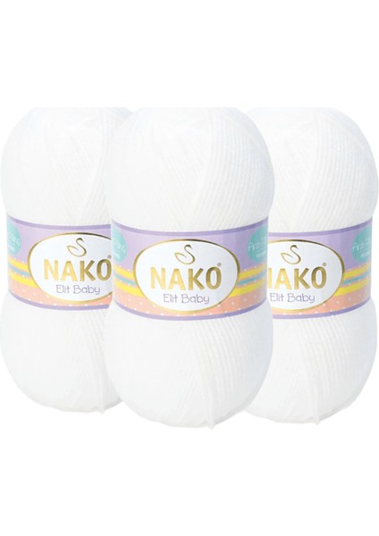 Elit Baby Antipilling Bebe Yünü 208 3 Adet