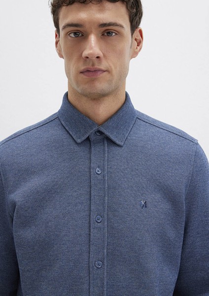 M Logo Nakışlı Lacivert Örme Gömlek 0211763-70718 indirimleri
