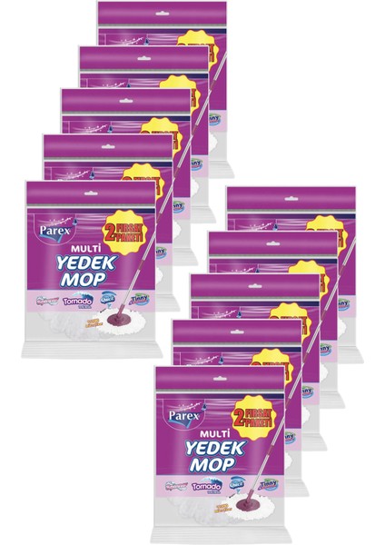 Multi Yedek Mop 2'li Paket (Sapsız) 12LI Set