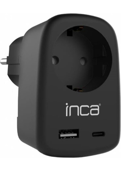 Inca IPW-42SY Type-C+ Usb-A Giriş Soketli Duvar Prizi