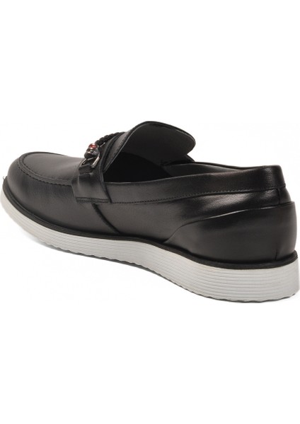 Siyah Hakiki Deri Erkek Günlük Ayakkabı Pepita 4120 M fırsatları
