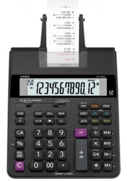 Casio HR-150RC-DC 12 Hane Şeritli Hesap Makinesi