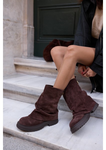 Gabriel Kadin Kahve Gercek Suet Bot