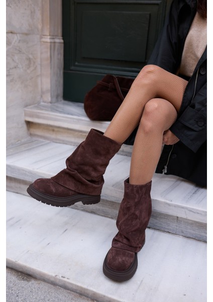 Gabriel Kadin Kahve Gercek Suet Bot