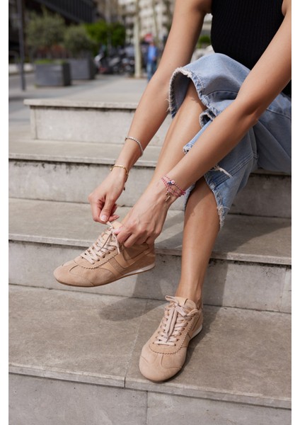 Anna Kadın Taba Suet Bagcıklı Sneaker fiyatları