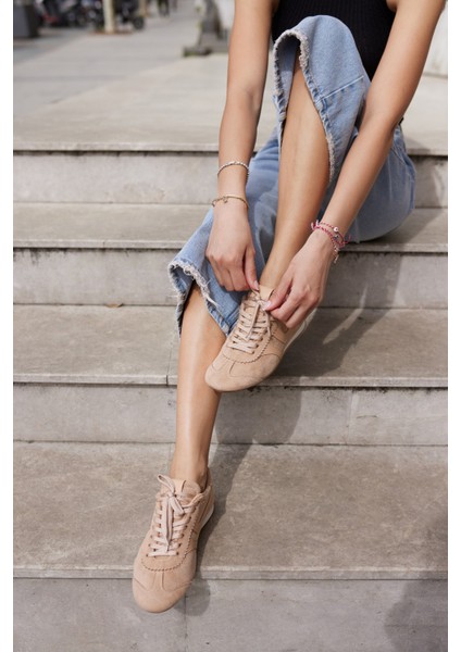 Anna Kadın Taba Suet Bagcıklı Sneaker fırsatları