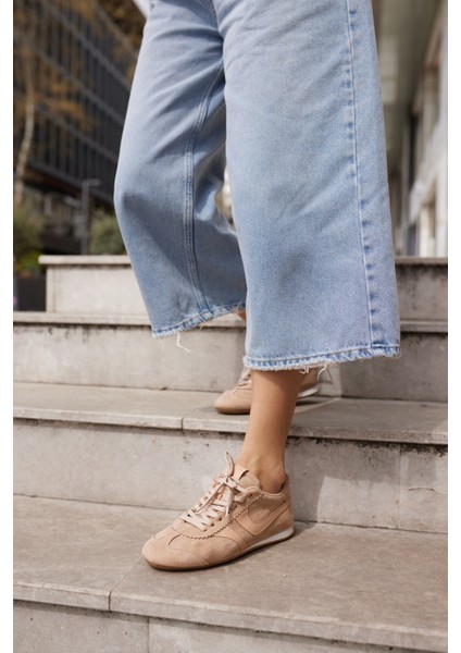 Anna Kadın Taba Suet Bagcıklı Sneaker