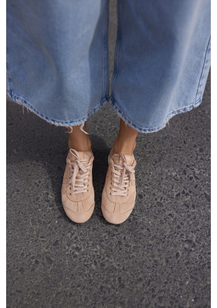 Anna Kadın Taba Suet Bagcıklı Sneaker