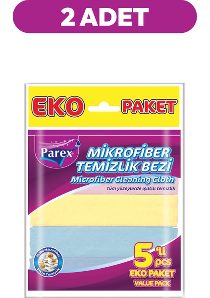 Mikrofiber 5'li Temizlik Bezi İkili Paket fiyatları