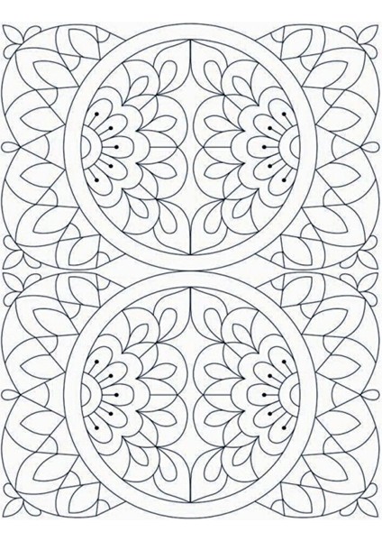 Renklerin Dansı Mandala Boyama Kitabı modelleri