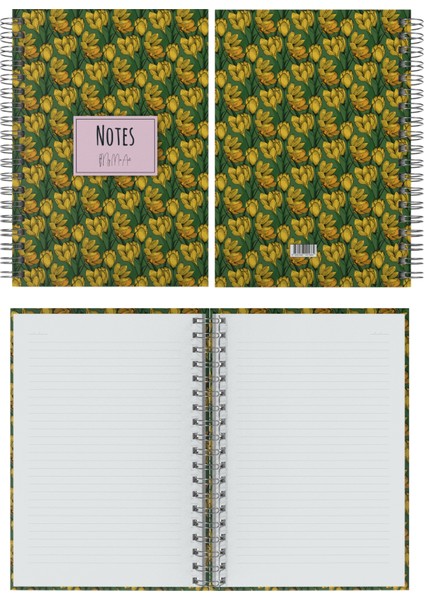 Magnolia-Mini Sert Kapak Spiralli Defter, 12X17 cm fiyatları