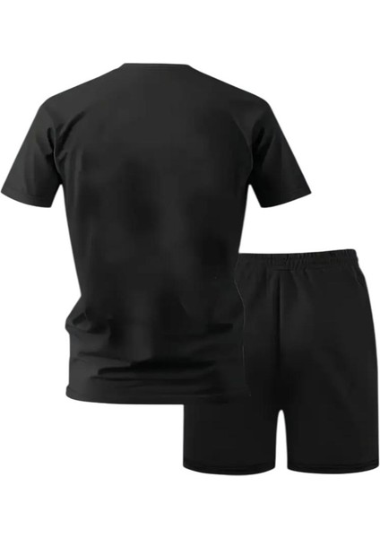 Yazlık Rahat Baskısız Şort ve Tişört Takımı fiyatları