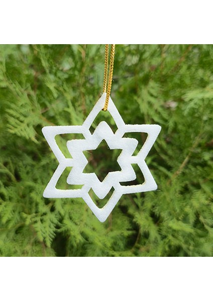 Yılbaşı Çam Ağacı Süsleri 10 Adet Beyaz Yıldız Yeni Yıl Dekoru fırsatları