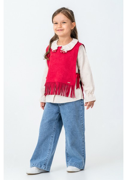 Yakası Tavşan Nakışlı Kız Çocuk 3\'lü Takım - 26K 4473 fiyatları