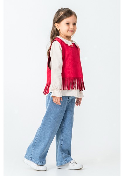 Yakası Tavşan Nakışlı Kız Çocuk 3\'lü Takım - 26K 4473 modelleri