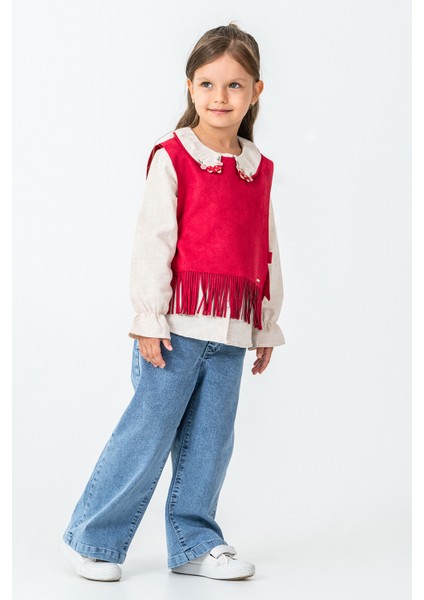 Yakası Tavşan Nakışlı Kız Çocuk 3\'lü Takım - 26K 4473 fırsatları