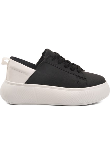 Siyah-Beyaz Yüksek Tabanlı Kadın Spor Ayakkabı Oz-03 Z fiyatları