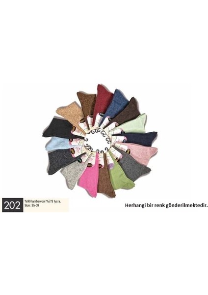 Mdb Gama 202 Kadın Düz Model Yün Soket Çorap