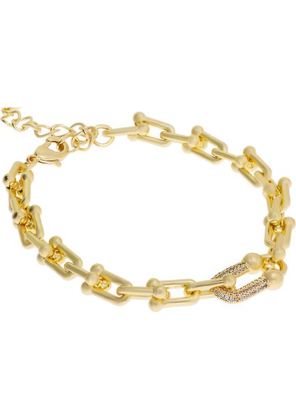 Kadın Çelik Halka Detay Bileklik