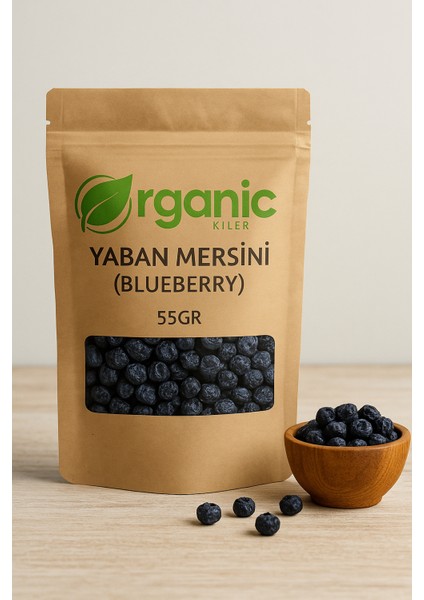 Yaban Mersini 55GR Elenmiş Organik Blueberry - Katkısız ve Şeker Ilavesiz