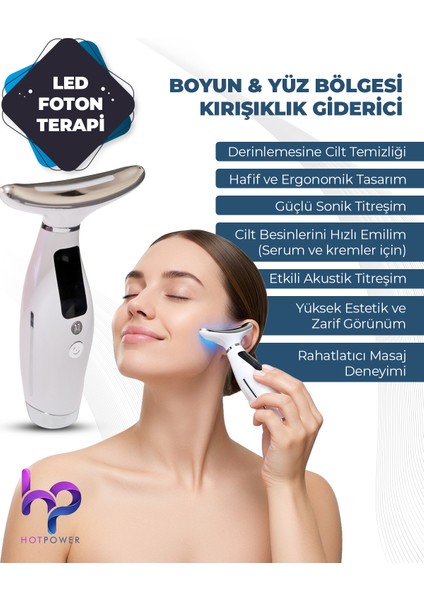 Boyun Yüz Germe Ems Boyun Yüz Germe Masajı Cilt Sıkılaştırma Cihazı LED Foton Terapi Kırışıklık Karşıtı Soğuk Lipoliz Cihazı Sökücü 7 Mod fiyatları
