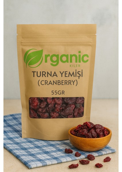 Doğal Katkısız Turna Yemişi ( Cranberry ) 55 gr | Antioksidan Zengin Kurutulmuş Meyve