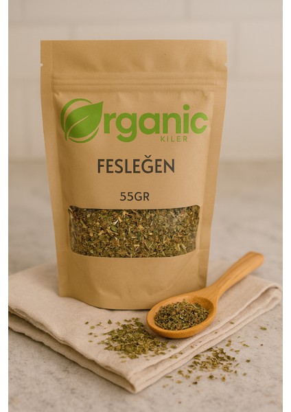 Kurutulmuş Fesleğen 55 gr | %100 Doğal ve Taze | Fesleğen Yaprağı