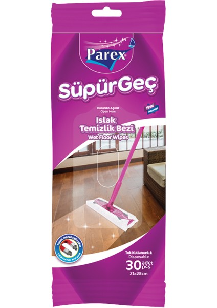 Süpürgeç Islak Temizlik Bezi