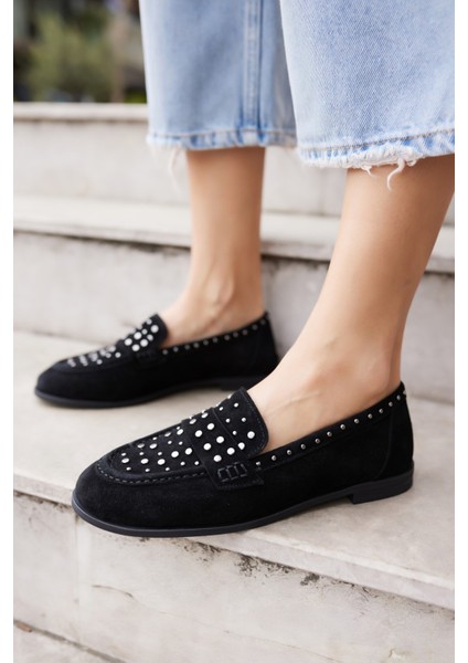 Samula Kadın Nude Gercek Suet Trok Detay Oxford Ayakkabi fırsatları