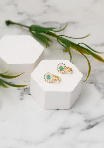 Papatya Çocuk Küpesi 14 Ayar Altın modelleri