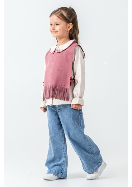 Yakası Tavşan Nakışlı Kız Çocuk 3\'lü Takım - 26K 4473 fiyatları