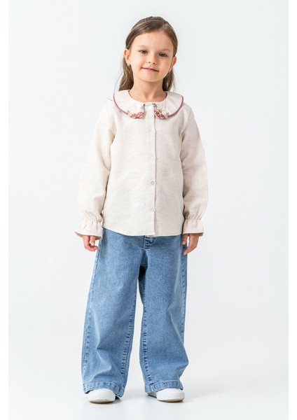 Yakası Tavşan Nakışlı Kız Çocuk 3\'lü Takım - 26K 4473 indirimleri