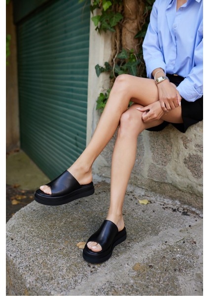 Maxim Kadın Bej Desenli Gercek Deri Terlik fiyatları