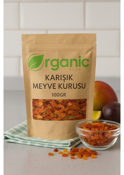 Karışık Meyve Kurusu Mix 100gr Kek & Pastalarda Kullanılabilir (Pomela, Sarı Limon, Papaya, Portakal)