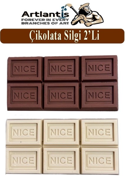 Çikolata Görünümlü Silgi 2 Li 1 Paket Çikolata Kokulu Silgi 2 Li Çikolatalı Kokulu Silgi Iz Bırakmaz Yumuşak fiyatları