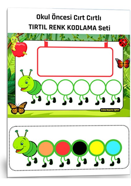 Okul Öncesi Cırt Cırtlı Renk Kodlama Seti